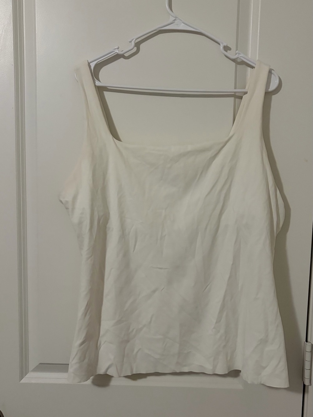 Nike Cream Square-Neck Tank Top